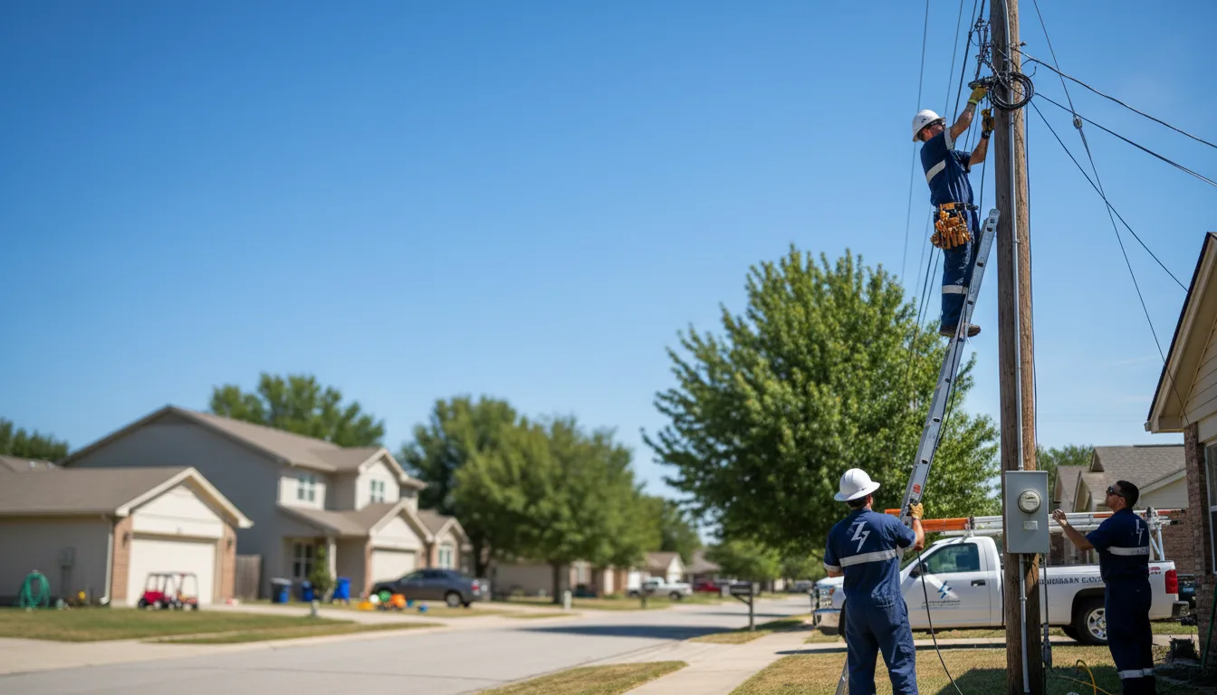 Residential electrician providing installation services in Plainview, TX